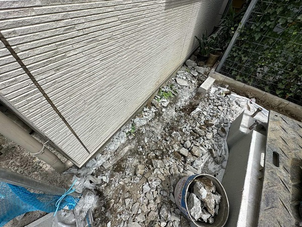 東京都杉並区・M様　不要になった塀の撤去工事を行いました (4)