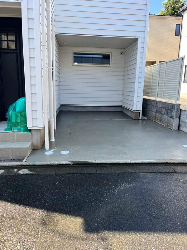 東京都世田谷区 ガレージ コンクリ 施工後