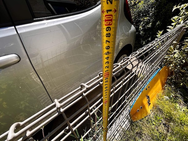 杉並区I様邸_植栽_駐車スペース計測5