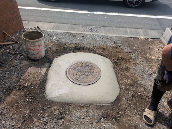 杉並区M様邸コンクリート亀裂施工後1