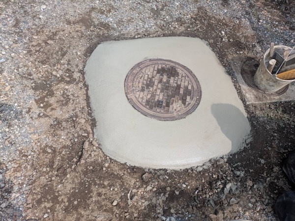 杉並区M様邸コンクリート亀裂施工後2