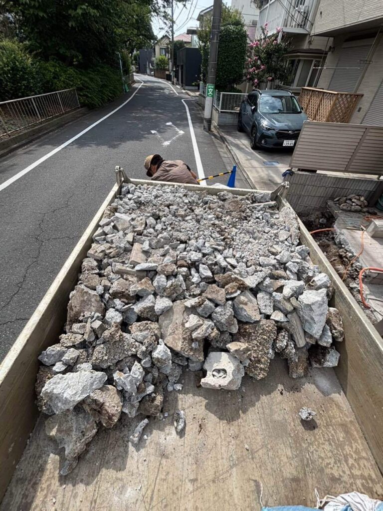 杉並区M様邸ブロック撤去2