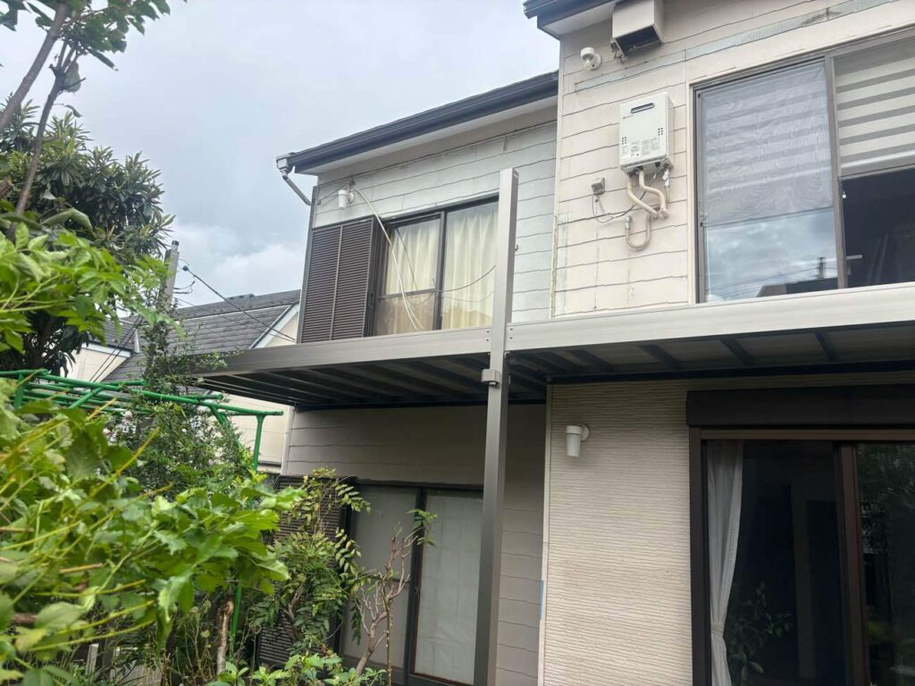 中野区K様邸ベランダ補修中2