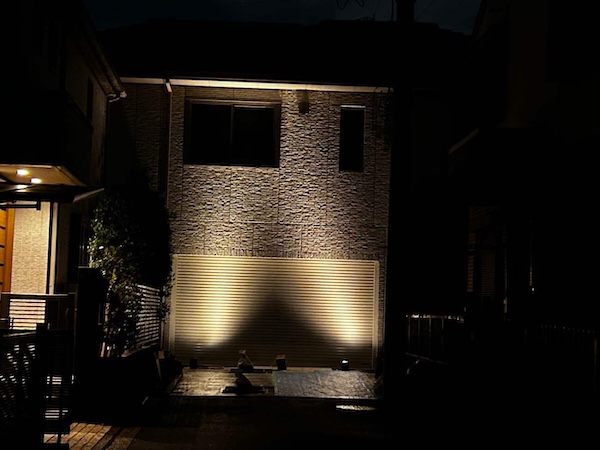 世田谷区K様邸施工後夜の様子
