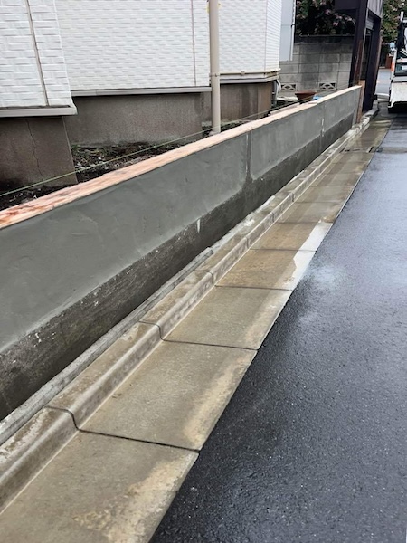 中野区K様ブロック塀補修3