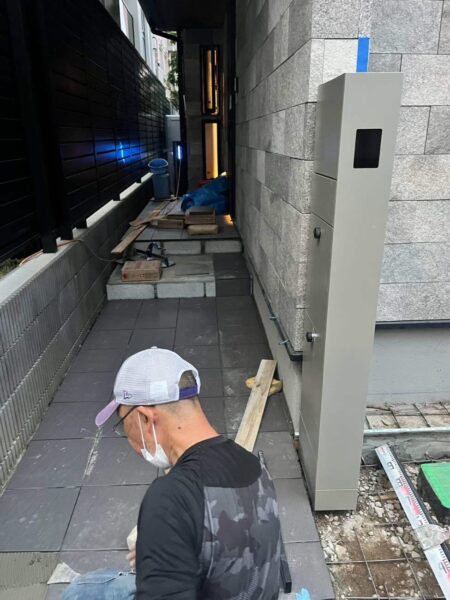 中野区U様邸玄関アプローチ9