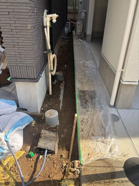 中野区U様邸外構施工前2