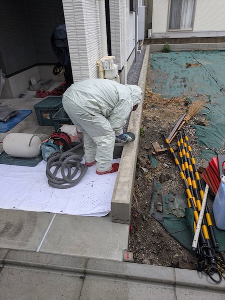 ブロック撤去中1