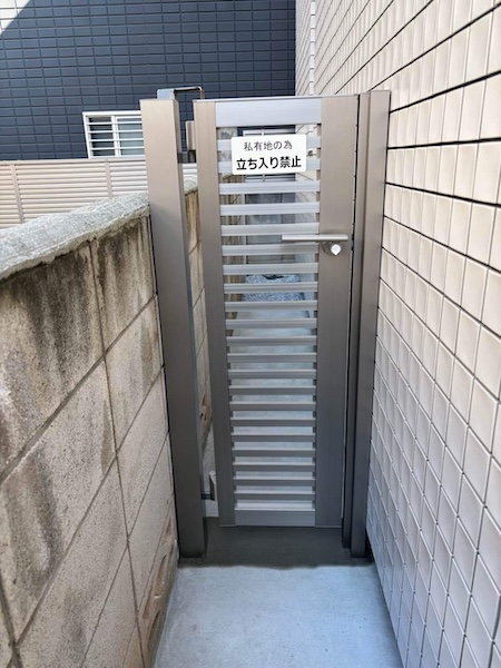 中野区Y様施工後門扉
