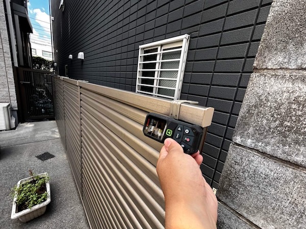 中野区Y様計測隣家のフェンス