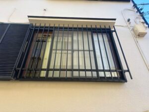 中野区M様面格子設置後３