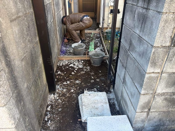 中野区I様邸施工中1