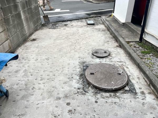 世田谷区A様邸施工中1