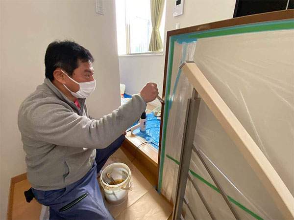 東京都杉並区 木枠 塗装