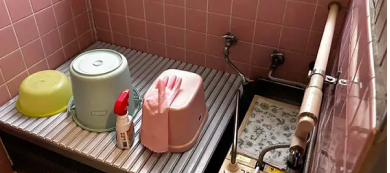昔ながらの浴室