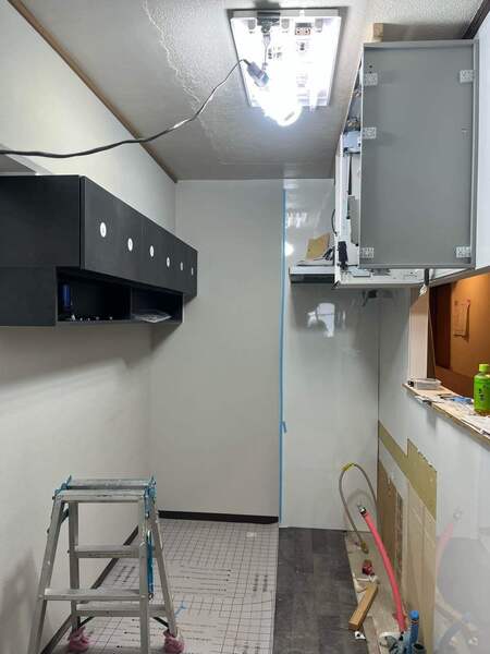杉並区O様_施工中収納棚