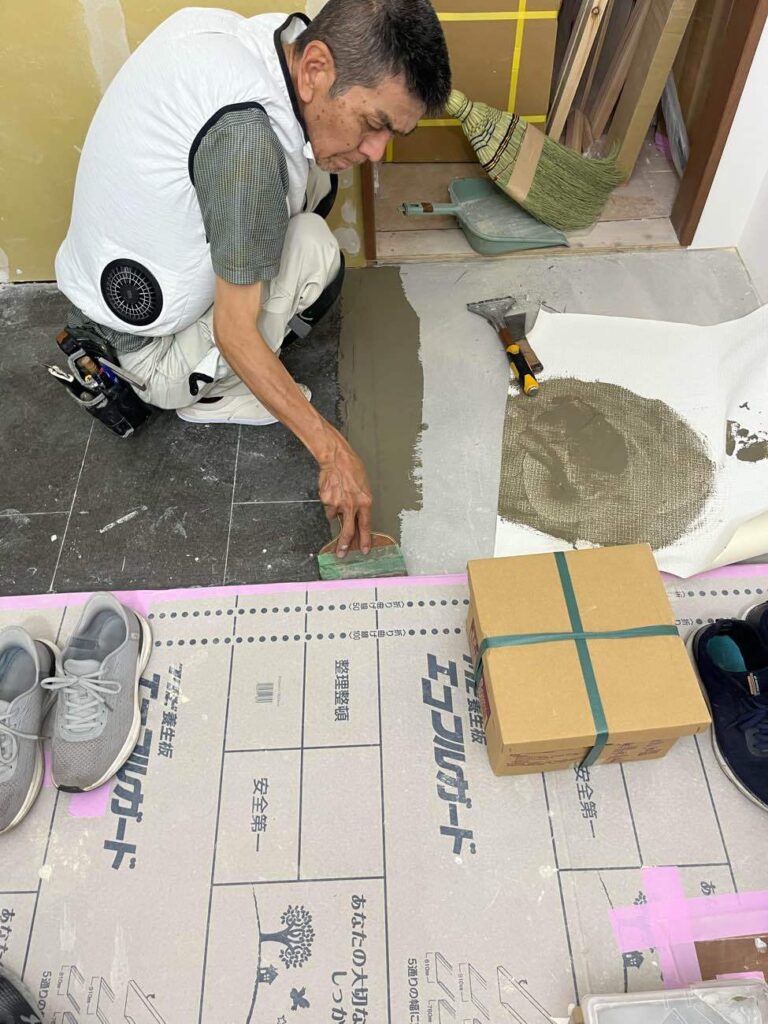 中野区I様マンション施工中⑦ 内装前処理