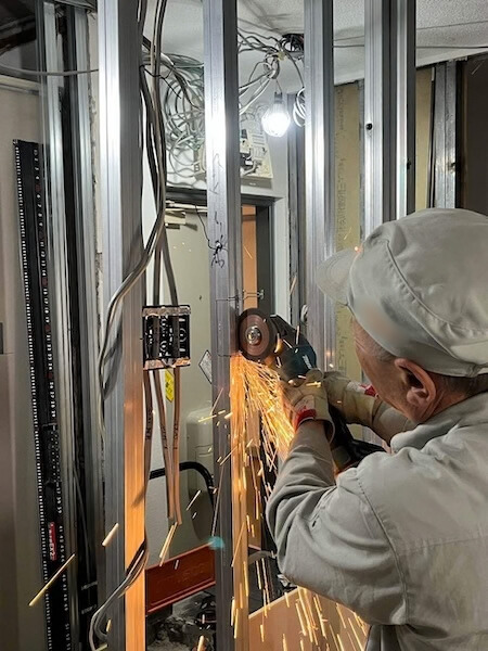 中野区I様マンション施工中③ 間仕切り施工