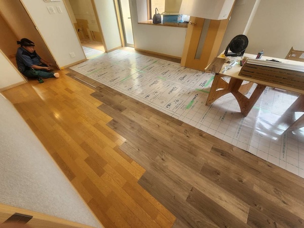 杉並区M様邸フローリング施工