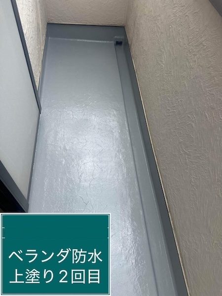 世田谷区S様邸ベランダ施工中4