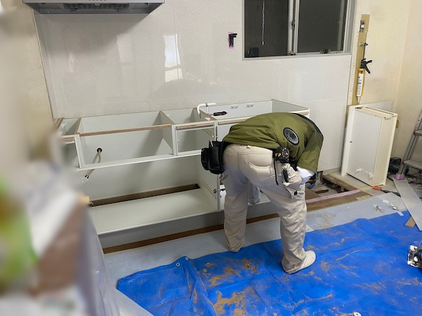 杉並区H様邸キッチン施工中3