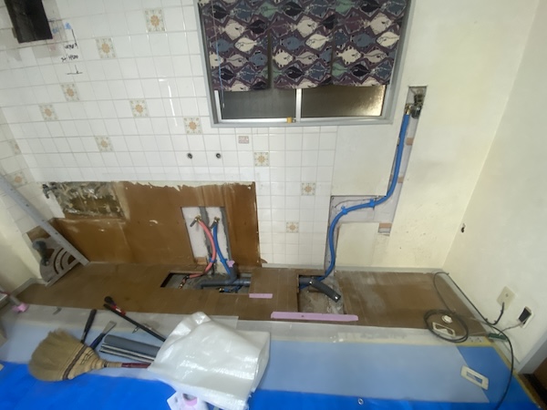 杉並区H様邸キッチン施工中2