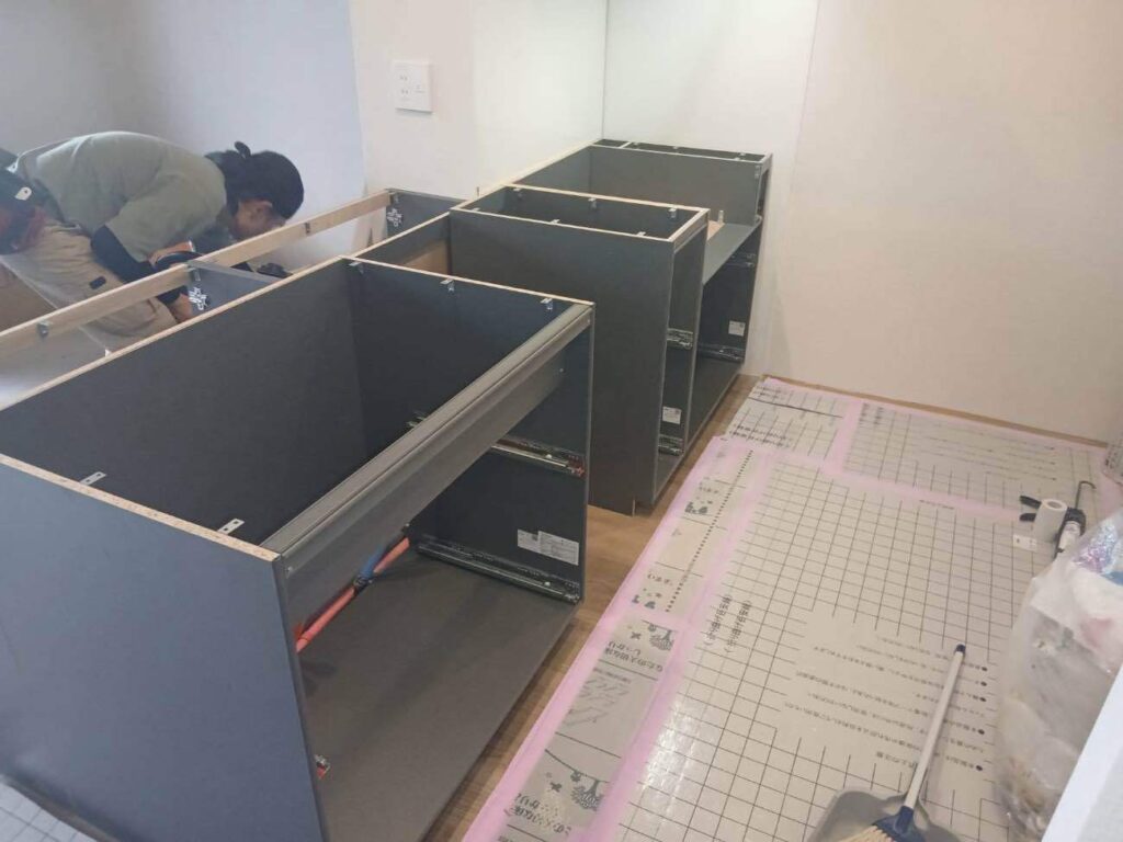 杉並区H様マンションキッチン設備施工1