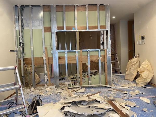 杉並区S様邸マンション施工中2