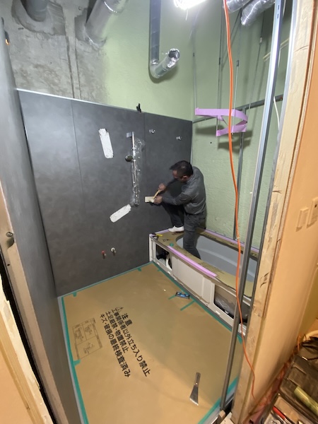 杉並区S様邸マンション施工中6