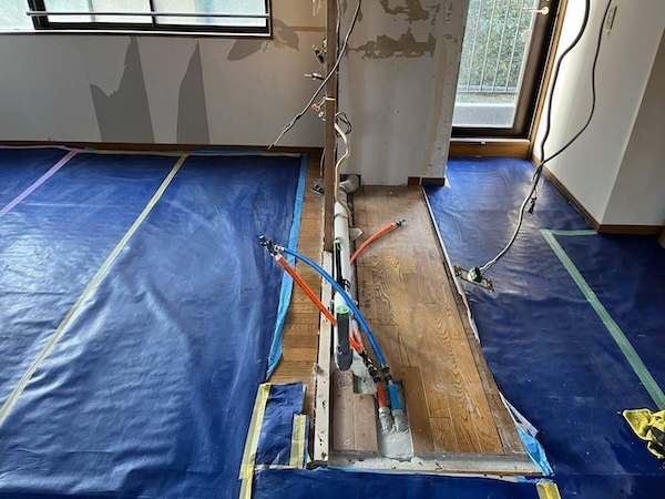 中野区I様邸マンション既存設備撤去2