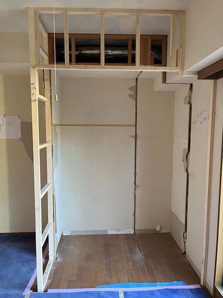 中野区I様邸マンション内装施工中3
