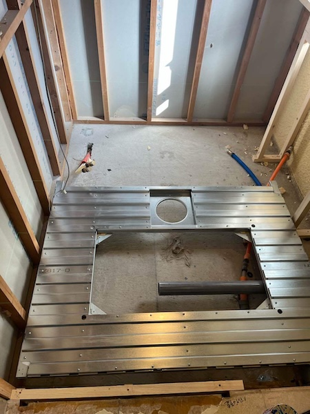 中野区I様邸マンション浴室施工中1