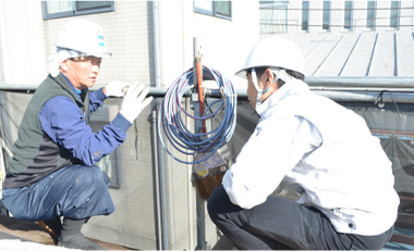 工事現場へ訪問