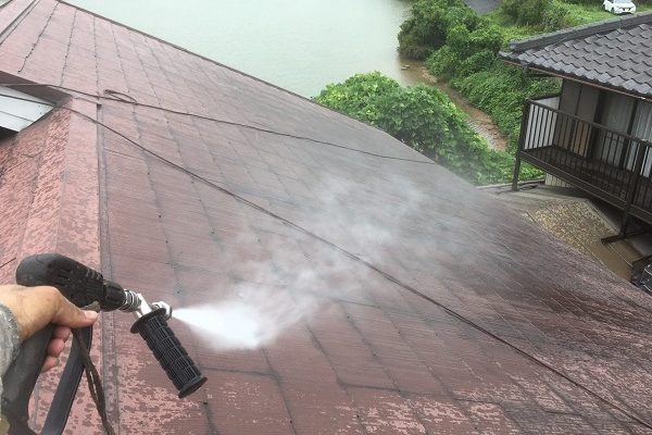 東京都中野区　屋根塗装　ベランダ床塗装　高圧洗浄 (2)