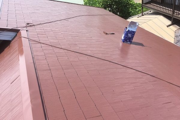 東京都中野区　屋根塗装　タスペーサー　日本ペイント 遮熱塗料 サーモアイ (5)