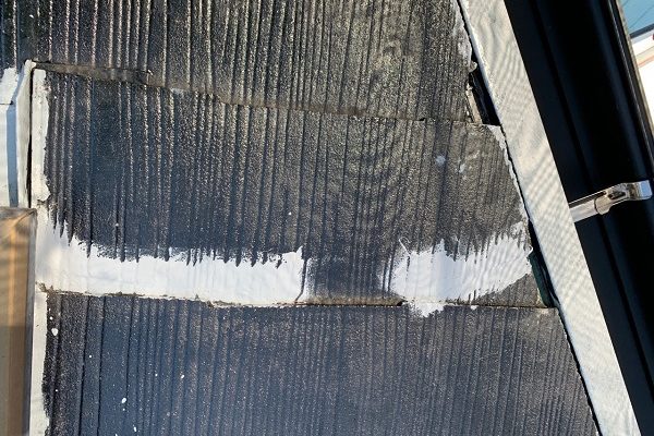 東京都練馬区　K様邸　屋根塗装　ブロック塀塗装　ひび割れ(クラック)　シーリング材による補修 (1)