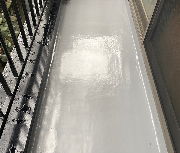 東京都品川区　I様邸　外壁塗装　ベランダ防水工事　FRP防水 (1)