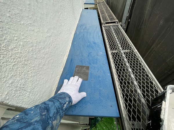 東京都世田谷区　T2様邸　屋根塗装・外壁塗装・防水工事　門塀塗装　霧除け庇塗装 (8)