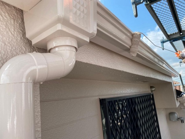 東京都杉並区　N様邸　屋根塗装・外壁塗装　雨樋の役割とは　雨樋の色はどんな色がいい (1)