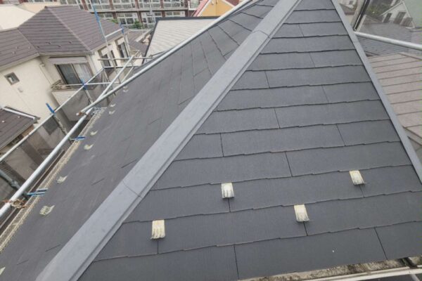 東京都中野区　D様邸　外壁・屋根塗装工事　施工前のスレート