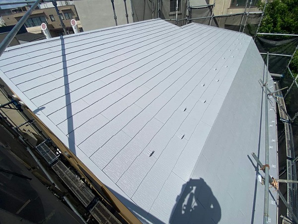 【施工中】東京都目黒区・S様邸　外壁塗装・屋根塗装0801 (1)