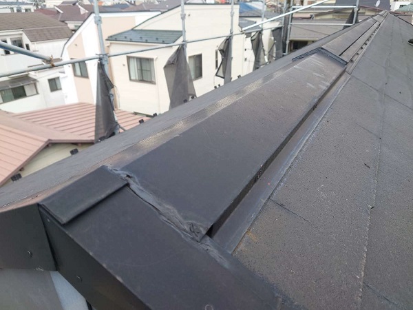 東京都杉並区・T様　屋根カバー工法・外壁部分張り替え・外壁塗装　現地調査の様子2 (1)