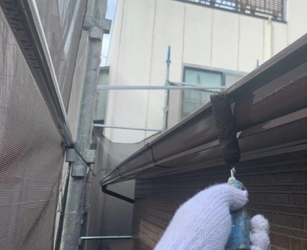 【施工中】東京都世田谷区・K様邸　外壁塗装・屋根塗装1216 (3)