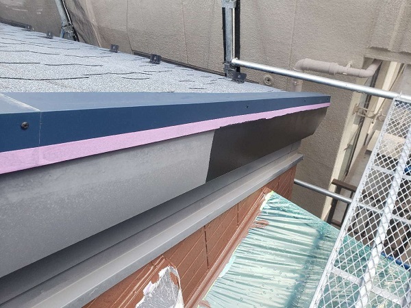【施工中】東京都杉並区・T様　屋根カバー工法・外壁部分張り替え・外壁塗装 (1)