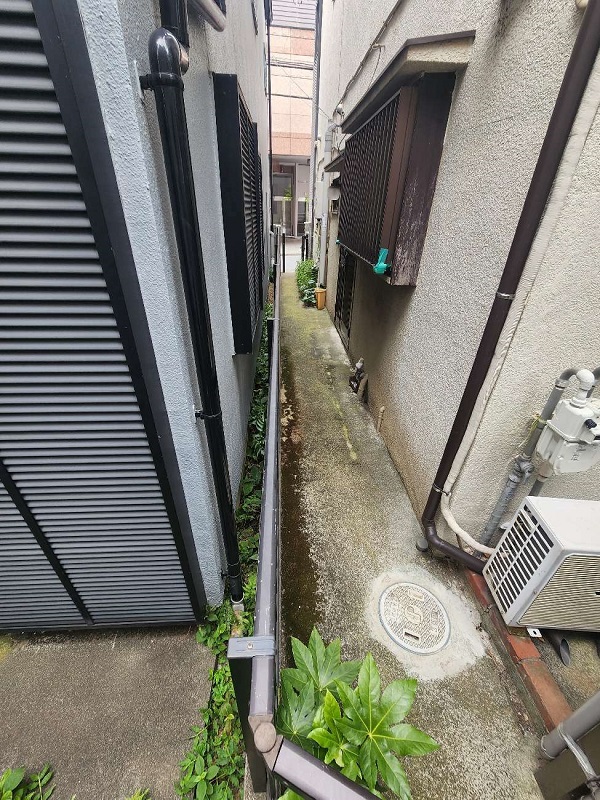 屋根補修　足場