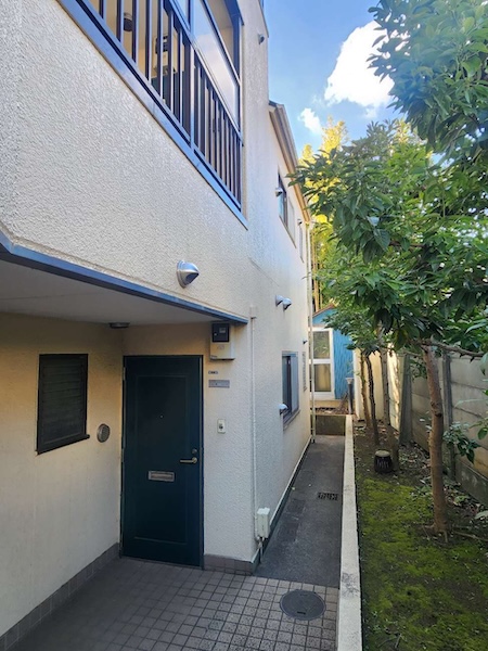 世田谷区S様所有物件屋根カバー:足場設置場所確認