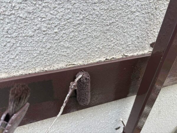 中野区G様付帯部上塗り