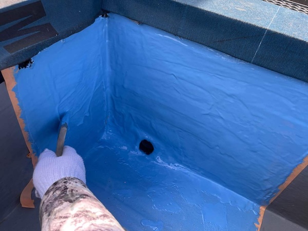 世田谷K様アパート屋上防水施工1