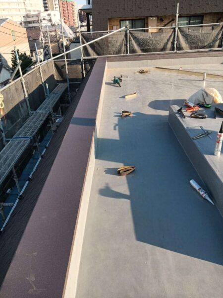 世田谷区K様所有物件笠木施工