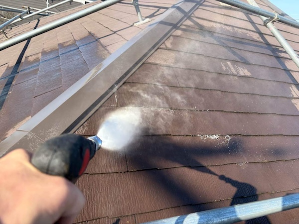 中野区G様高圧洗浄屋根